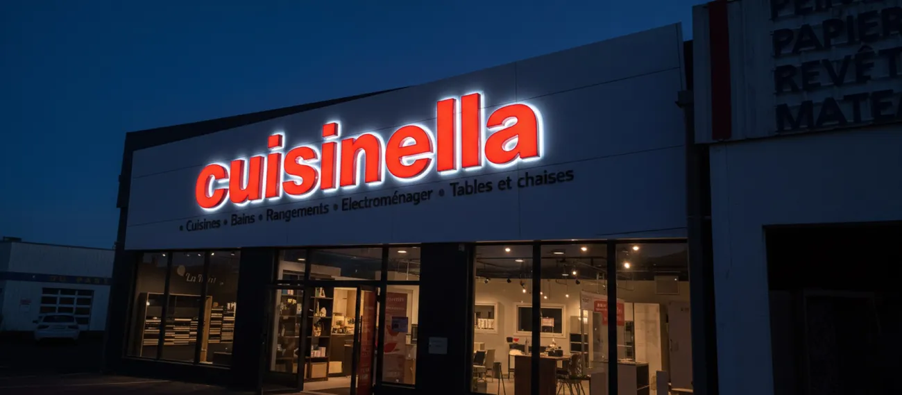Enseigne lumineuse Cuisinella
