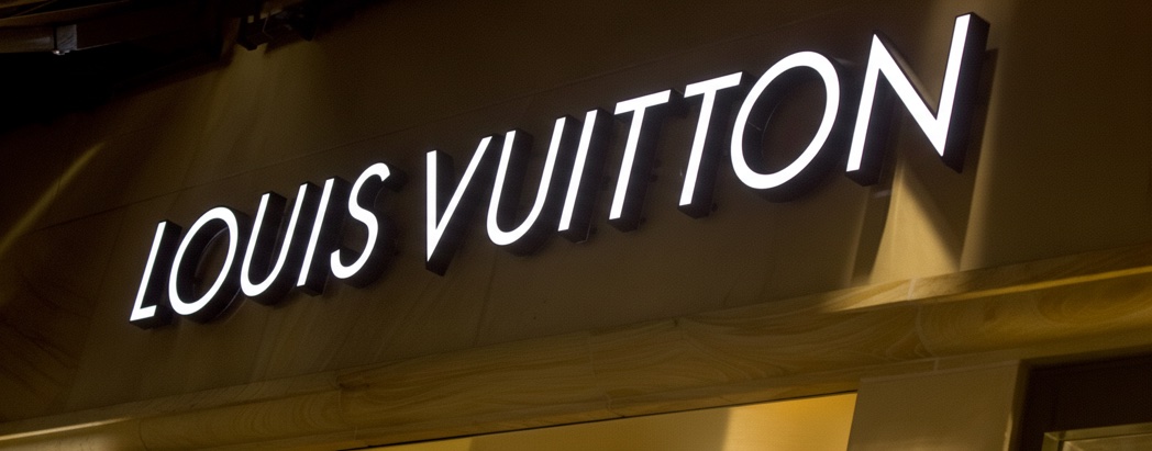 Enseigne lumineuse Louis Vuitton