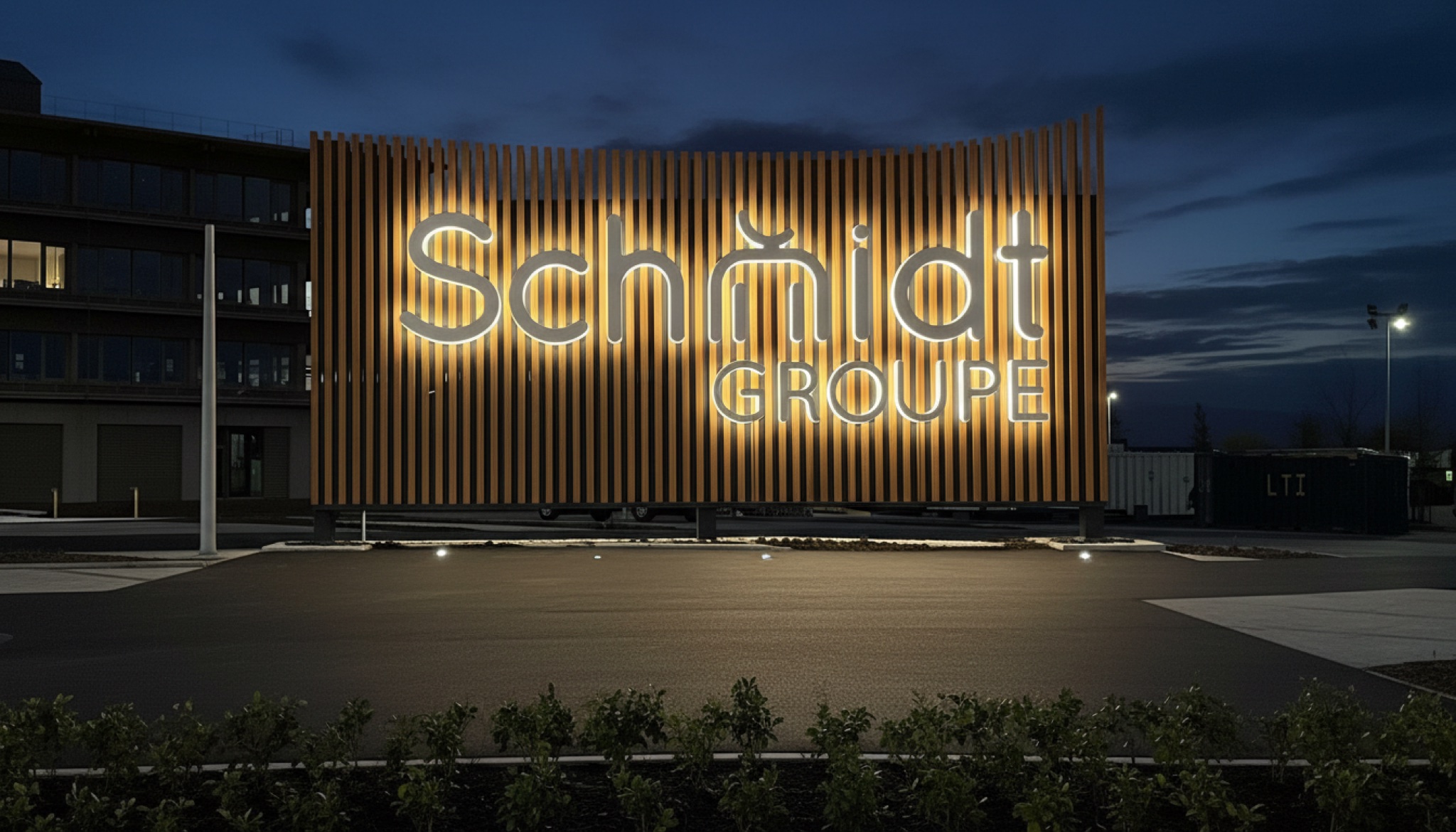 Enseigne lumineuse Schmidt Groupe