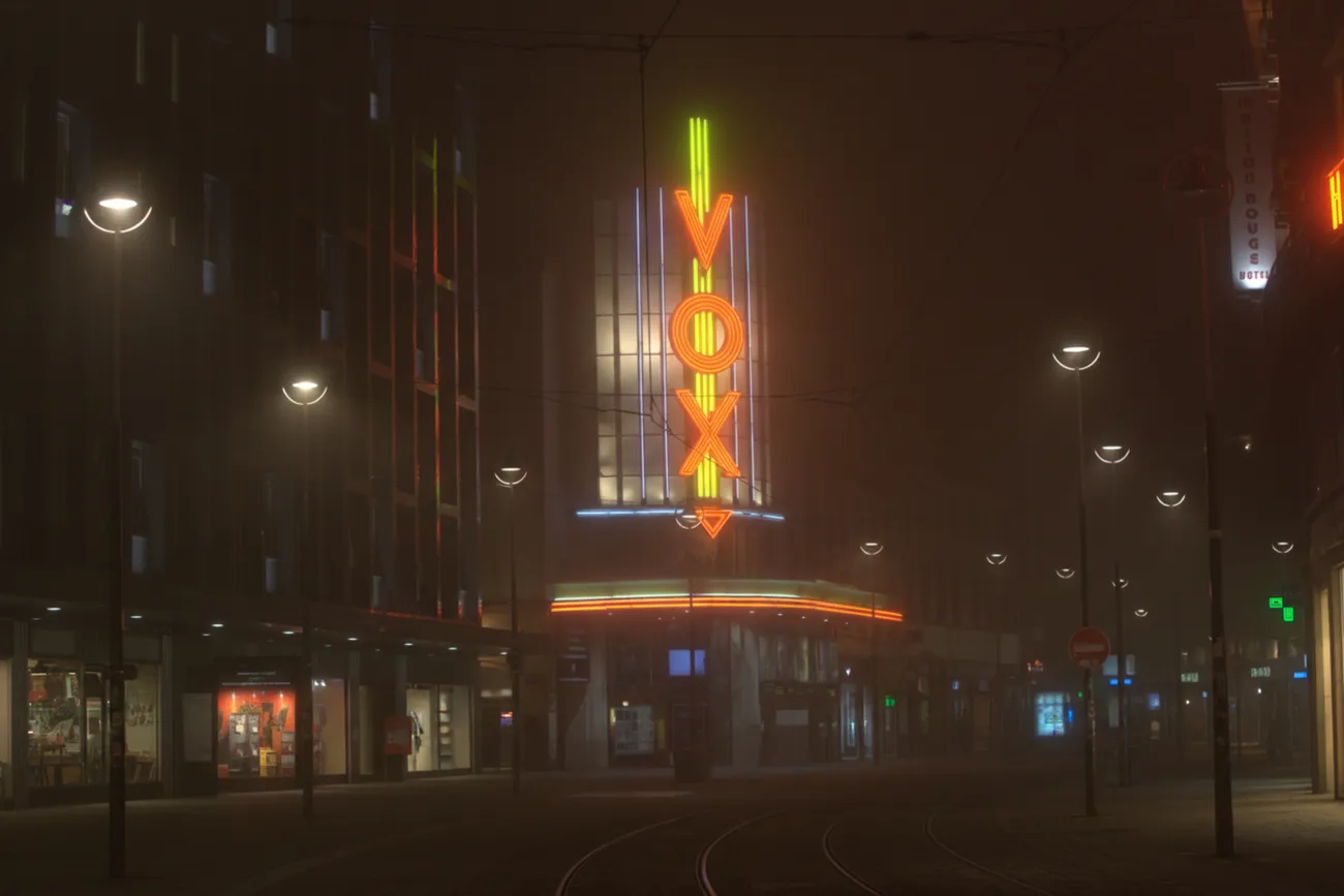 Enseigne néon VOX Strasbourg